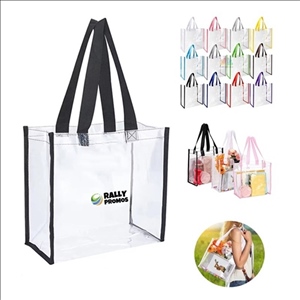 Clear PVC Handled Tote Bag